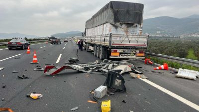 Gebze - Orhangazi - İzmir otoyolu üzerinde meydana gelen trafik