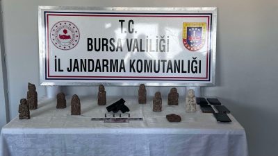Bursa il jandarma komutanlığı tarafından  tarihi eser kaçakçılarına yönelik yapılan