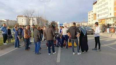 Bursa'nın Orhangazi ilçesinde meydana gelen trafik kazasında, ana yol üzerinde