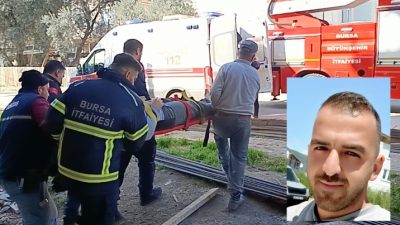 Bursa'nın Orhangazi ilçesinde yaklaşık 1 ay önce çalıştığı inşaatta elektrik