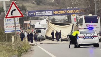 Orhangazi - Yalova yolu üzeri Kirazlı sanayi sitesi yakınlarında meydana