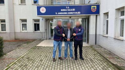 Bursa'da  26 suç kaydı ve kesinleşmiş 9 yıl hapis