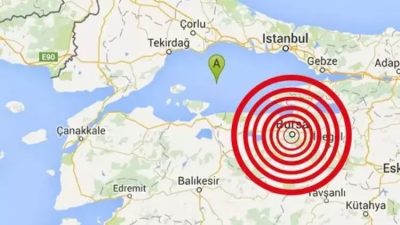 Bursa'da büyüklüğü 3.5 olan deprem meydana geldi.
