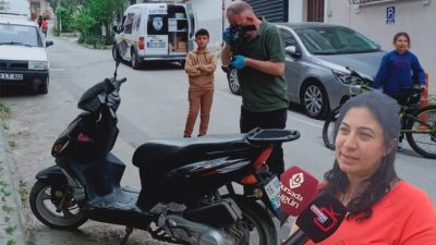 Bursa'nın Orhangazi ilçesinde önceki gün gece saatlerinde meydana gelen motosiklet