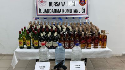 Bursa'nın Orhangazi ilçesinde gelen bir istihbaratı değerlendiren Jandarma ekipleri durdurulan