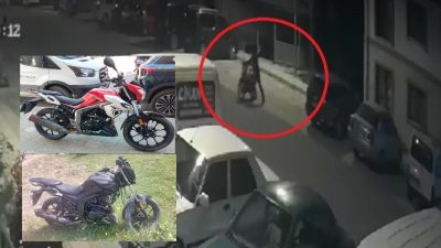 Bursa'nın Orhangazi ilçesinde geçtiğimiz hafta bir evin önünden motosiklet hırsızlığı