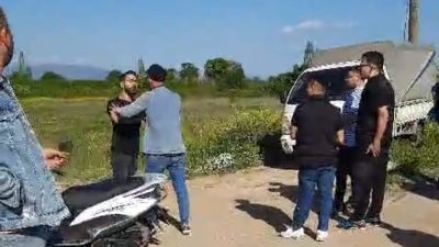 Bursa'nın Orhangazi ilçesinde meydana gelen olayda, yaşanan bir trafik kazası