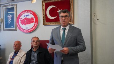 Orhangazi'de şehit aileleri derneği olağan genel kurul toplantısı yapıldı. Yapılan