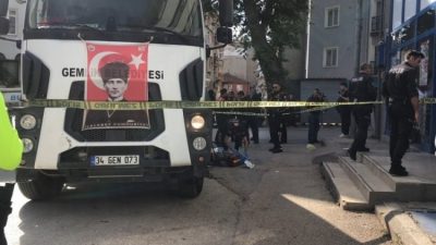 Bursa'nın Gemlik ilçesinde meydana gelen olayda yaşlı bir kadın çöp