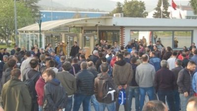 Bursa'nın Orhangazi ilçesinde faaliyet gösteren sirena marine yat fabrikasındaki yüzlerce