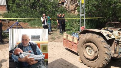 Bursa'nın Yenişehir ilçesinde meydana gelen olayda, evinin bahçesinde çalışır haldeki