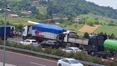 Gebze - Orhangazi - İzmit otobanı, Orhangazi tüneli yakınlarında meydana