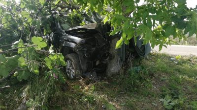 Bursa'nın Orhangazi ilçesinde meydana gelen trafik kazasında, sürücününün uyuduğu öğrenilen