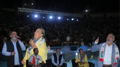 Bursa'nın Orhangazi ilçesinde Gazze insiyatif platformu tarafından düzenlenen 'Gazi’den Gazze’ye