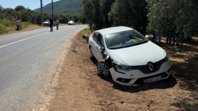 Bursa’nın Orhangazi ilçesinde meydana gelen trafik kazasında, virajlı yolda kontrolü