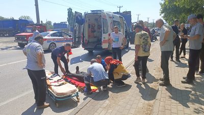Bursa’nın Orhangazi ilçesinde meydana gelen trafik kazasında, kullandığı motosiklet üzerinden