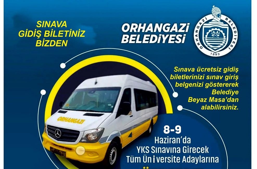 Orhangazi belediyesi üniversite sınavlarına