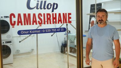 Orhangazi'de ilçenin tanınmış esnaflarından işletmeciliğini yapacağı '' Cillop Çamaşırhane'' Konak