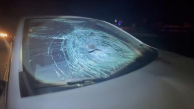 Bursa'nın İznik ilçesinde meydana gelen feci trafik kazasında otomobilin çarptığı
