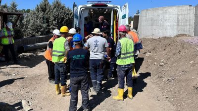 Bursa'nın Orhangazi ilçesinde meydana gelen olayda, çalıştığı inşaattan dengesini kaybederek