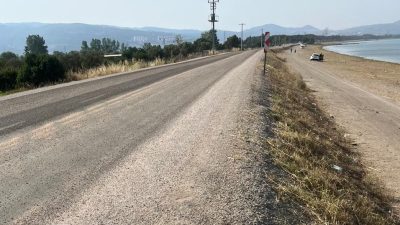 Bursa'nın Orhangazi ilçesi ile Gölyaka mahallesi arasında ki sahil yolunda