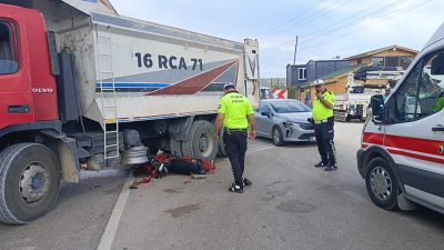 Bursa'nın Orhangazi ilçesinde meydana gelen trafik kazasında, işyerinden yola çıkan