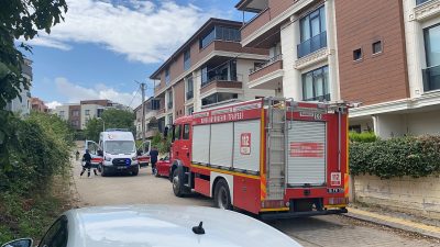 Bursa'nın Orhangazi ilçesinde bir evin mutfak bölümünde çıkan ufak çaplı
