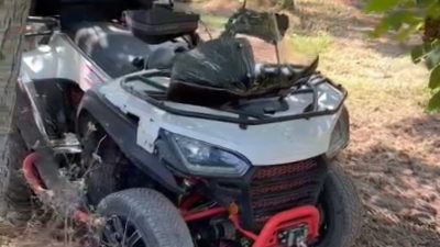 Bursa’nın Orhangazi ilçesinde ATV aracı ile motosikletin çarptığı kazada araçların