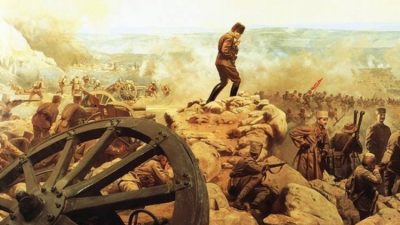 Büyük Önder Mustafa Kemal Atatürk komutasındaki Türk ordusunun düşman işgaline