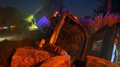 İznik Orhangazi yolu üzerinde meydana gelen trafik kazasında, kontrolden çıkan