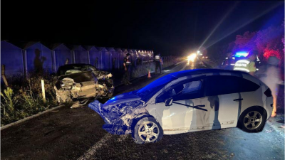 Bursa’nın Orhangazi ilçesinde meydana gelen trafik kazasında iki otomobil kafa