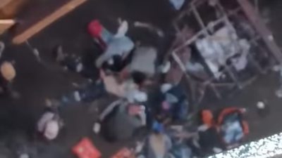 Yalova’nın Altınova ilçesinde bir tersanede “boom” adı verilen insan kaldırma