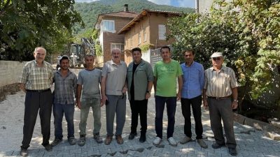 Fen İşleri Müdürlüğü ekipleri, Paşapınar Mahallesi'nde 3200 metrekarelik parke çalışması