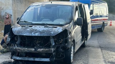 Bursa'da Yalova yolu üzerinde meydana gelen olayda seyir halinde ki