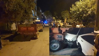 Bursa'nın Orhangazi ilçesinde meydana gelen kazada bir şahıs kullandığı traktörün