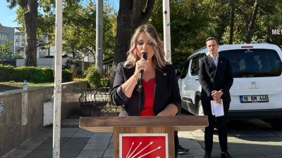 Cumhuriyet Halk Partisinin 101. kuruluş yıldönümü nedeniyle Orhangazi ilçe teşkilatı