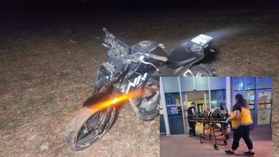 Bursa'nın Orhangazi ilçesinde meydana gelen trafik kazasında, motosiklet üzerinden yere