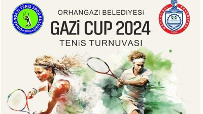 Spor ile iç içe olan şehir Orhangazi'de Gazi Kupası Tenis
