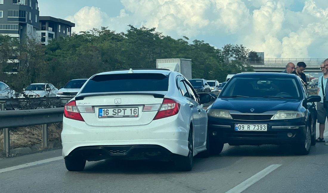 Bursa'da çevre yolu üzerinde