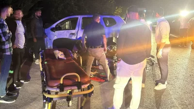 Bursa'nın Orhangazi ilçesinde göl yolu üzerinde meydana gelen trafik kazasında