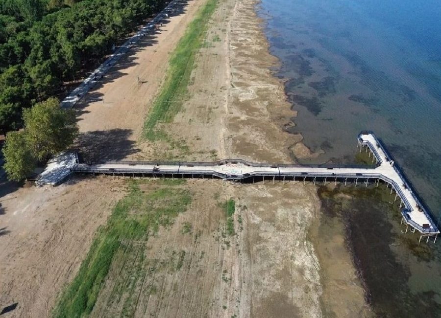 İznik Gölü’nün su seviyesindeki