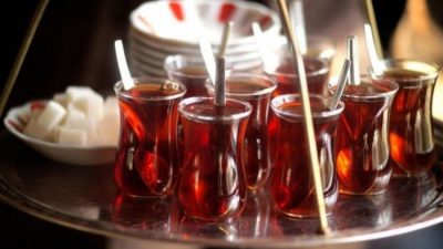 Bursa'nın Orhangazi ilçesinde çay ocakları ve kıraathanelerde uygulanan çay ve