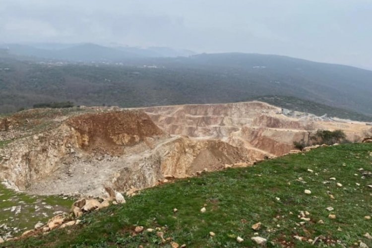 Bursa'nın Orhangazi ilçesinde taş