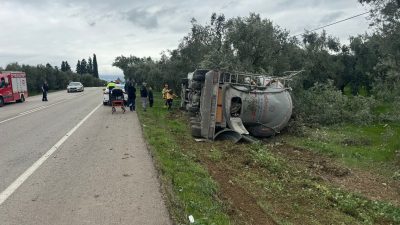 Bursa’da Orhangazi – İznik yolu üzerinde meydana gelen trafik kazasında,