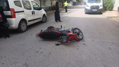 Bursa'nın Orhangazi ilçesinde meydana gelen trafik kazasında yokuş aşağı kontrolünü