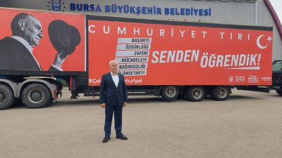 
Bursa Büyükşehir Belediyesi tarafından Cumhuriyet'in 101. yıl dönümüne yaklaşması sebebiyle