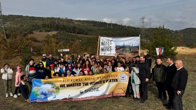 11 Kasım Milli Ağaçlandırma Günü kapsamında Bursa'nın Orhangazi ilçesinde yapılan