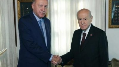Cumhurbaşkanı Recep Tayyip Erdoğan, MHP Genel Başkanı Devlet Bahçeli'yi bugün