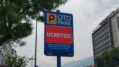 Bursa'da Yol kenarı otopark (Parkomat) ücretsiz olarak hizmet vermeye başlamıştı.