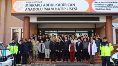 Bursa İl Jandarma Komutanlığı, 24 Kasım Öğretmenler Günü nedeniyle Mihraplı